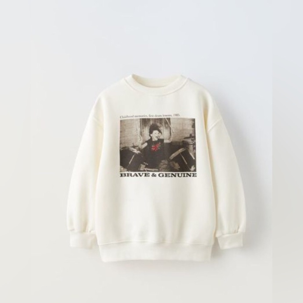 ZARA -Kids sweatshirt from their "Childhood Memories" collection